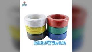 信頼性の高い電力を供給する耐久性のある PVC ワイヤー ケーブル